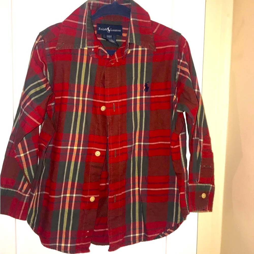 RL toddler flannel shirt